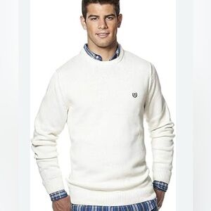 Chaps Men's Light Gray Crewneck Sweater